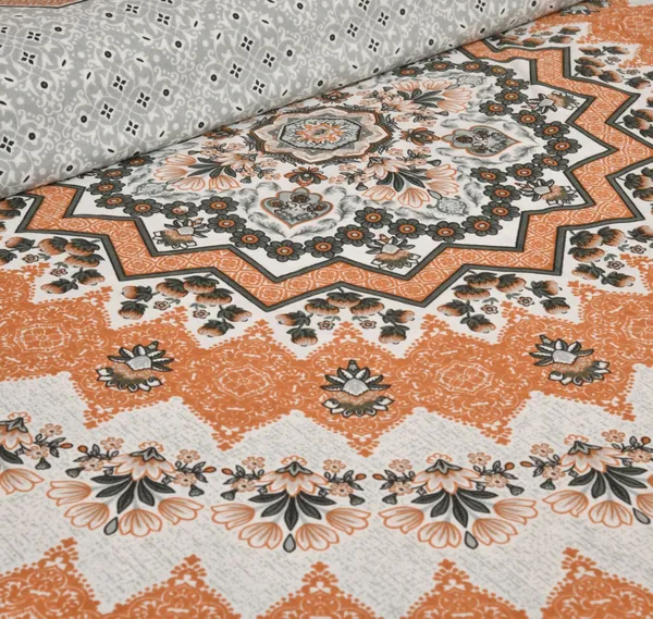Orange_Cotton_Kaleen_Classic_Double_Bedsheet_With_Pillow_Cover_100_X_108_Cm